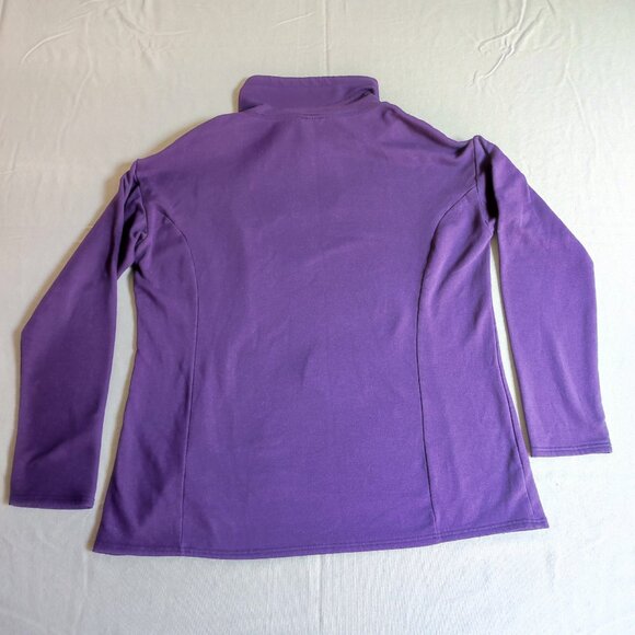 32 Degrees Heat active wear sweatshirt women's size M purple cowl neck - Picture 3 of 8